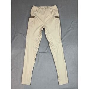 FitsT4 Riding Pants Womens Large Brown Lightweight Stretch Equestrian Horseback